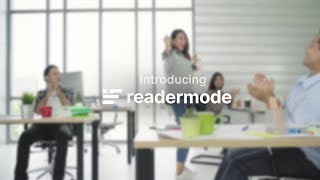 Reader Mode  Distractionfree reader with dyslexia support [upl. by Danby]