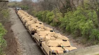 Military Train Goes Under Abandoned Bridge amp Train Diverges In Front Of Me 5 Norfolk Southern Train [upl. by Nauh]