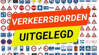 Alle verkeersborden uitgelegd  ezelsbruggetjes GEGARANDEERD op theorieexamen [upl. by Eiramanig]