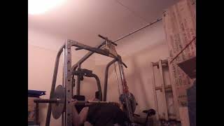 Bench press 1 on smith machine Episode 8 3sets 224kg495lbs 15reps [upl. by Yrkcaz914]