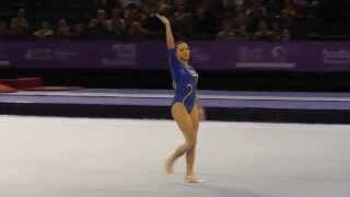 Larisa Iordache ROU  Floor  2014 Glasgow World Cup [upl. by Aras346]