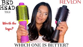 REVLON ONE STEP HAIR DRYER VS BED HEAD BLOW OUT FREAK ON CURLY HAIR  HONEST REVIEW [upl. by Burkitt240]