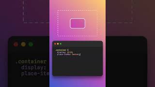 How to center a div in css shorts uidesign html htmlcss css cssflexbox cssgrid [upl. by Enelehs971]