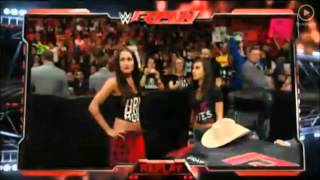 Brie Bella Slaps AJ Lee [upl. by Akiras390]