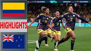 Colombia vs New Zealand Extended Highlights  PreMatch Womens Football Olympic Games 2024 [upl. by Enalb]