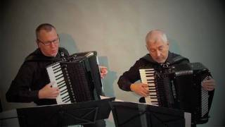 Bach Invention  13  Classical accordion music  fisarmonica Akkordeon Duo Acordeon instrumental [upl. by Aicetal555]