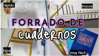 ¿Como forrar un cuaderno con papel contac [upl. by Biebel927]