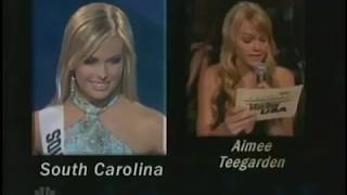 Miss South Carolina Teen USA 2007  Caitlin Upton answers a question [upl. by Parent]