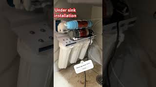 Under sink ro installation done [upl. by Krysta]