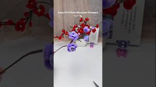 Plum blossom flowers tutorial  pipe cleaner crafts easy flowerscraft diytutorial handmadepipes [upl. by Llieno]