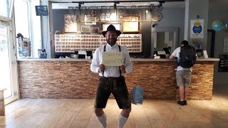 How to dance in Lederhosen in Munich Germany 🍻🎶 [upl. by Nnyleahs]