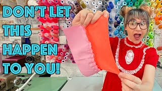 How To Sew Knit Fabric To Woven Fabric 3 Tips And Tricks [upl. by Perkins]