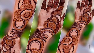 Back hand gulf arabic mehndi designs  easy mehndi designs  mehndi ka designs  mehendi [upl. by Tihom522]