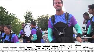 Blue Devils 2012  quotMalfredquot Transcription  Snares Tenors and Bass [upl. by Orten]