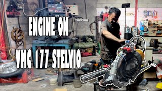 ENGINE ON VMC 177 STELVIO  CHAVER RACING [upl. by Refotsirk443]