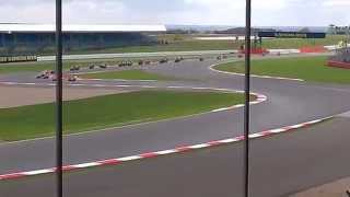 Moto2 Crash Silverstone 31st August 2014 [upl. by Renelle]