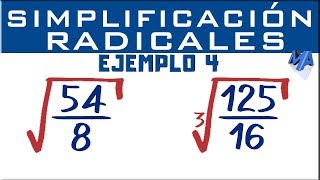 Simplificación de expresiones con radicales  Ejemplo 4 [upl. by Blinni]