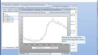 EViews 8 Census X13 Seasonal Adjustment [upl. by Danelle]