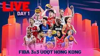 RELIVE  FIBA 3x3 Universality Olympic Qualifying Tournament 1 2024  Day 1  3x3 Basketball [upl. by Ahcsat252]