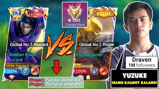 YUZUKE VS DRAVEN  Famous Pro Player Global No1 Roger👑 Lifesteal Vs Insane Attack Speed Who Win [upl. by Fifine555]