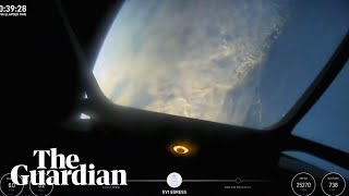 SpaceX Polaris Dawn Billionaires helmet cam shows moment of first ever private spacewalk [upl. by Valsimot667]