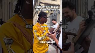 Travis Scott TESTS a fan before signing his vinyl 😭💯 [upl. by Xuaeb121]