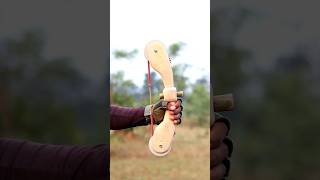 Bamboo Bow And Arrow With Craft diy craft youtubeshorts wood bamboo [upl. by Ahsiemaj]