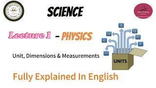 UnitsDimensions amp Measurements  complete science  lecture1 physics  imp for NDACDSCAPFAFCAT [upl. by Leach334]