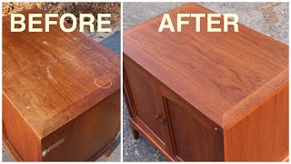 Thrift Store Rescue 8  Mid Century Furniture Restoration [upl. by Metabel235]