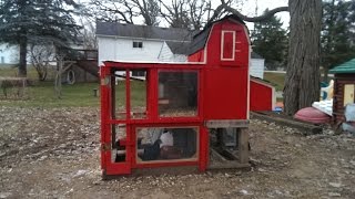 Chicken Coop Built out of Recycled Material [upl. by Nnylekoorb955]