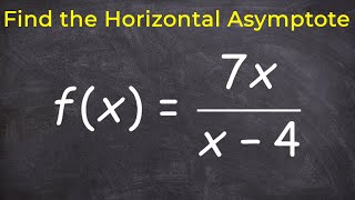 Learn how to find the horizontal asymptote [upl. by Cann]