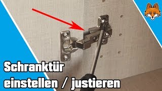 Schranktüren einstellen und justieren  einfache Anleitung 🔧 [upl. by Hoban878]