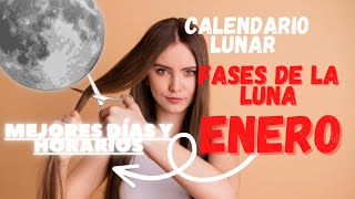 Mejores días para cortar el cabello ENERO calendario lunar corte de pelo y depilación cortedepelo [upl. by Yobybab]