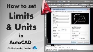 AutoCAD 4  How to set UNITS amp LIMITS in AutoCAD  Page Setup in AutoCAD 2010  AutoCAD Basics [upl. by Warton924]