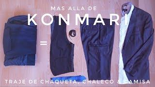 Cómo doblar Trajes de Chaqueta  Camisa  chaleco  más allá del Método KonMari por Marie Kondo [upl. by Ahsekahs63]