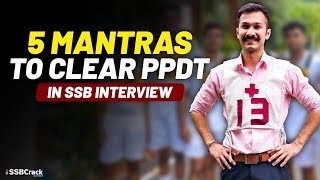 5 Mantras To Clear PPDT In SSB Interview [upl. by Ilek922]