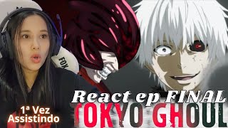 EP FINAL I KANEKI VS JASON  REACT TOKYO GHOUL EP 12 TEMPORADA 1  QUE LUTA FOI ESSSA INSANO [upl. by Hteb]