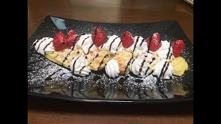 Receta Waffles  Gofres Dulces  Como Hacer Waffles [upl. by Llewsor]