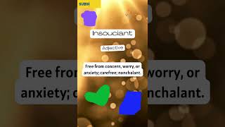 What is Insouciant  Words Wednesday wednesday words vocabulary learn word insouciant [upl. by Phelps]