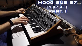 Moog Sub37 Preset Part 1  No Talking [upl. by Immij402]