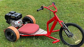 196cc Homemade Motorised Drift Trike [upl. by Vieva374]