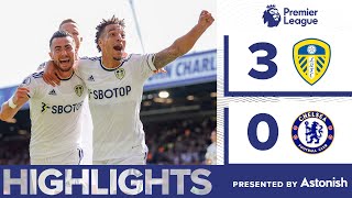 HIGHLIGHTS LEEDS UNITED 30 CHELSEA  PREMIER LEAGUE [upl. by Enelrats292]