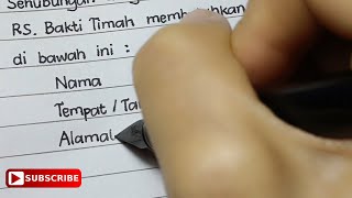 Contoh Surat Lamaran Kerja quotApotekerquot  Tulis Tangan yang Baik amp Benar  Tamatan D3 Farmasi [upl. by Inig4]