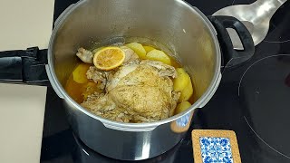 🍗🥔 POLLO ASADO CON PATATAS EN OLLA EXPRÉS 🏃‍♀️ RAPIDÍSIMO  BEATRIZ COCINA [upl. by Isnam]