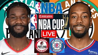 LIVE PORTLAND TRAIL BLAZERS vs LOS ANGELES CLIPPERS  NBA  PLAY BY PLAY  SCOREBOARD [upl. by Volnay]