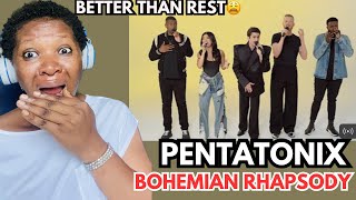 FIRST TIME REACTING TO  Pentatonix  Bohemian Rhapsody Live Official Video [upl. by Careaga366]