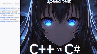 C vs C Speed Test [upl. by Yaras]