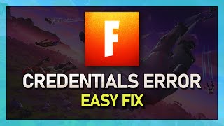 Fortnite  How To Fix quotThere Was Error Processing The Credentials From The External Login Systemquot [upl. by Roze]