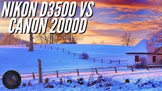 Nikon D3500 vs Canon 2000D Low light Settings 📷 Golden Hour Photography [upl. by Kathi]