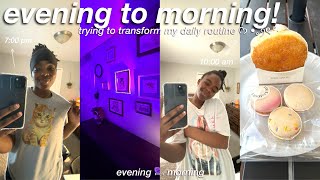 night and morning routine vlog trying to transform my daily routine [upl. by Ramonda]